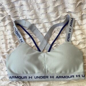 Under Armour small light blue lightly padded sports bra like New